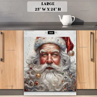 Preview of Beautiful Santa Portrait magnet in Large size.