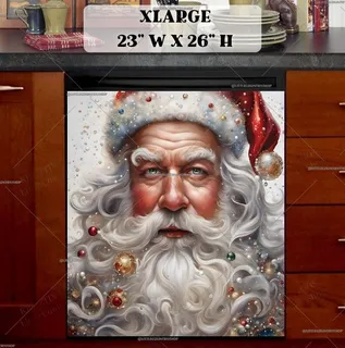 Preview of Beautiful Santa Portrait magnet in Extra Large size.