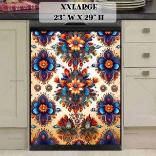 Preview of Eastern European Flower Pattern magnet in XX Large size.