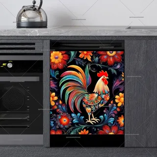 Preview of Boho Farmhouse Rooster magnet.