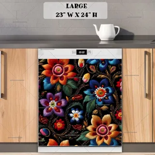 Preview of Beautiful Hungarian Folk Design magnet in Large size.