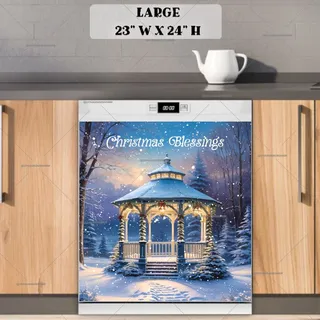 Preview of Beautiful Christmas Gazebo magnet in Large size.