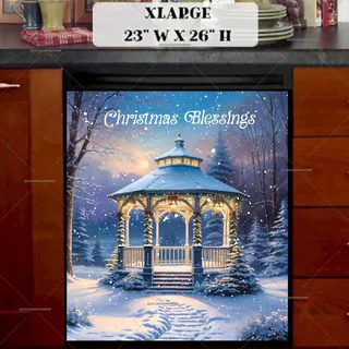 Preview of Beautiful Christmas Gazebo magnet in Extra Large size.