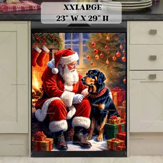 Preview of Santa and His Dog magnet in XX Large size.