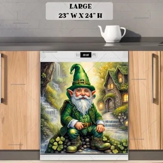 Preview of St. Patrick’s Day Irish Gnome magnet in Large size.