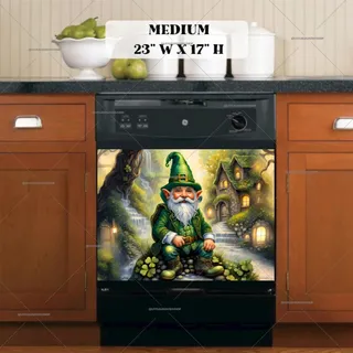 Preview of St. Patrick’s Day Irish Gnome magnet in Medium size.