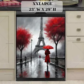 Preview of Walking in the Rain in Paris magnet in XX Large size.