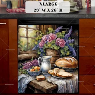 Preview of Breakfast in the Farmhouse magnet in Extra Large size.