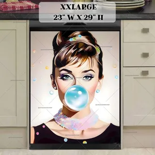 Preview of Audrey Hepburn Pop Art Portrait magnet in XX Large size.