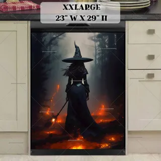 Preview of Halloween Night Witch magnet in XX Large size.