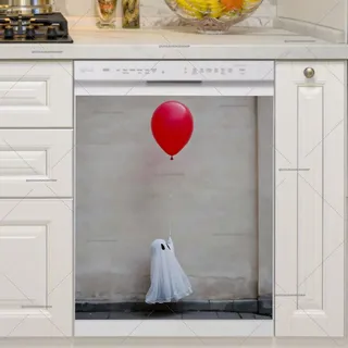 Preview of Little Ghost with a Balloon magnet.