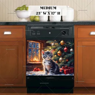 Preview of First Kitten’s Christmas magnet in Medium size.