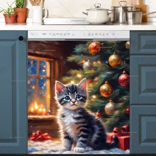 Preview of First Kitten’s Christmas magnet.