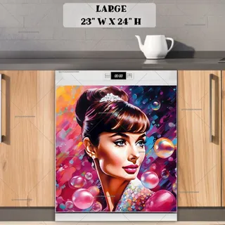 Preview of The Beautiful Audrey Hepburn magnet in Large size.