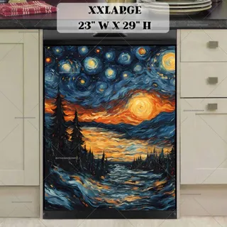 Preview of Starry Night Pine Forest magnet in XX Large size.