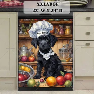 Preview of Puppy Chef in the Kitchen magnet in XX Large size.