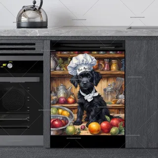 Preview of Puppy Chef in the Kitchen magnet.