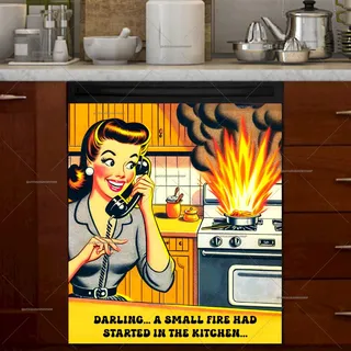 Preview of Funny Retro Housewife magnet.