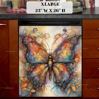 Preview of Whimsical Autumn Butterfly magnet in Extra Large size.