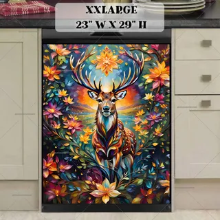 Preview of Bohemian Springtime Deer magnet in XX Large size.