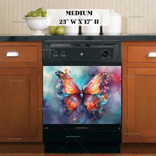 Preview of Abstract Beautiful Butterfly magnet in Medium size.