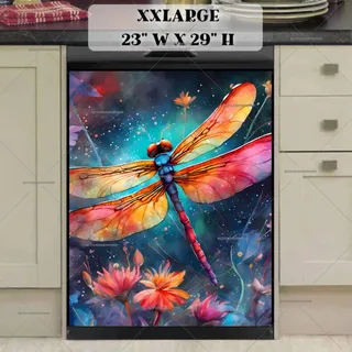 Preview of Abstract Flying Dragonfly magnet in XX Large size.