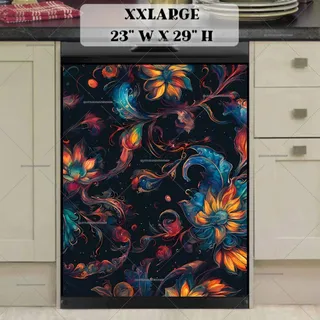 Preview of Gorgeous Boho Floral Pattern magnet in XX Large size.