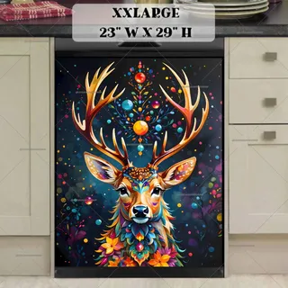 Preview of Bohemian Twilight Deer magnet in XX Large size.