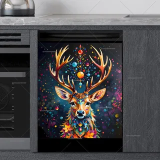 Preview of Bohemian Twilight Deer magnet.