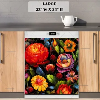 Preview of Traditional Hungarian Floral Design magnet in Large size.