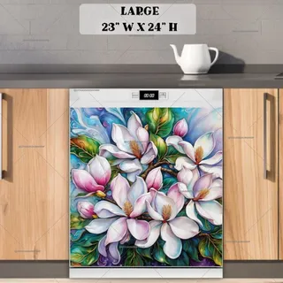 Preview of Beautiful Blooming Magnolias magnet in Large size.