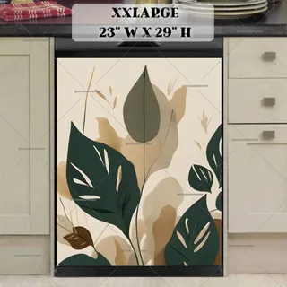 Preview of Minimalist Zen Mid Century Botanical Art magnet in XX Large size.