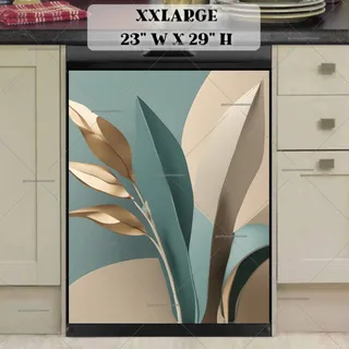 Preview of Minimalist Zen Mid Century Botanical Art magnet in XX Large size.