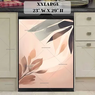 Preview of Minimalist Zen Mid Century Botanical Art magnet in XX Large size.