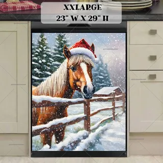 Preview of Christmas Santa Horse magnet in XX Large size.