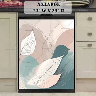 Preview of Minimalist Zen Mid Century Botanical Art magnet in XX Large size.