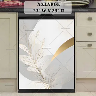 Preview of Minimalist Zen Mid Century Botanical Art magnet in XX Large size.