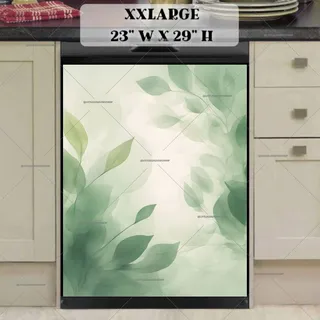 Preview of Minimalist Zen Mid Century Botanical Art magnet in XX Large size.