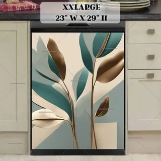 Preview of Minimalist Zen Mid Century Botanical Art magnet in XX Large size.