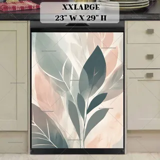 Preview of Minimalist Zen Mid Century Botanical Art magnet in XX Large size.