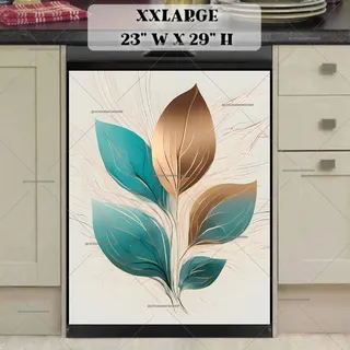 Preview of Minimalist Zen Mid Century Botanical Art magnet in XX Large size.