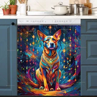 Preview of Beautiful Bohemian Dog magnet.