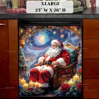 Preview of Santa in His Chair magnet in Extra Large size.