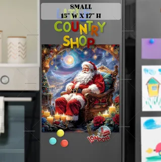 Preview of Santa in His Chair magnet in Small size.