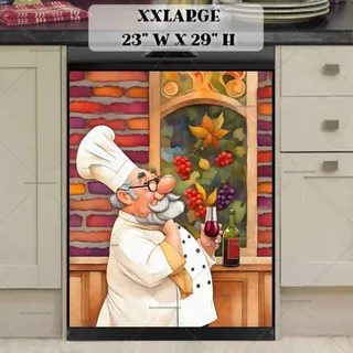 Preview of Cute Fat Chef magnet in XX Large size.