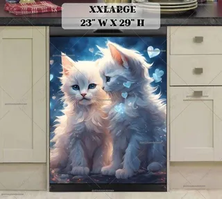 Preview of Cute Kittens in Love magnet in XX Large size.