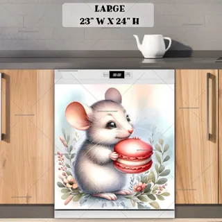 Preview of Little Mouse with a Macaroon magnet in Large size.