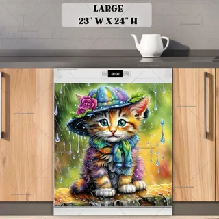 Preview of Little Lady Kitten magnet in Large size.
