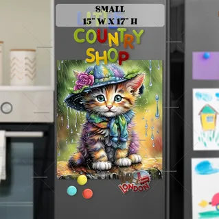Preview of Little Lady Kitten magnet in Small size.