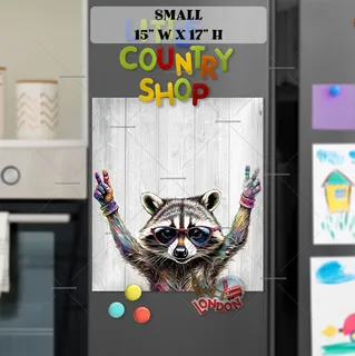 Preview of Raccoon in Sunglasses magnet in Small size.